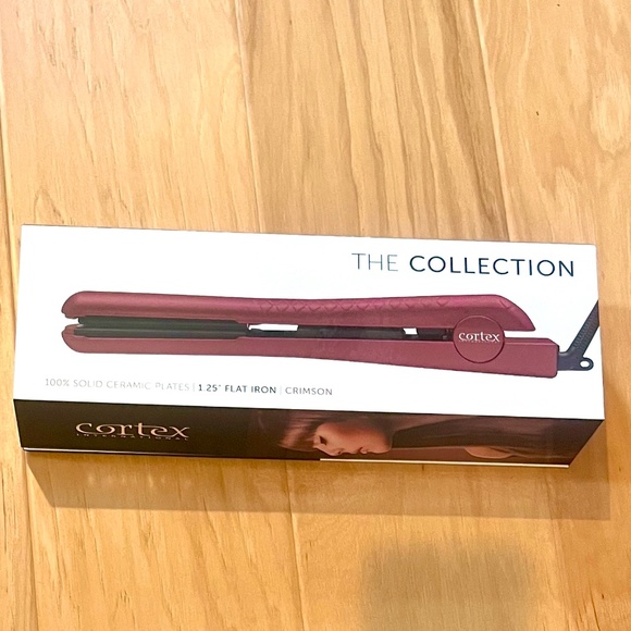 Crimson Red Cortex Ceramic Ionic Flat Iron - Picture 3 of 3